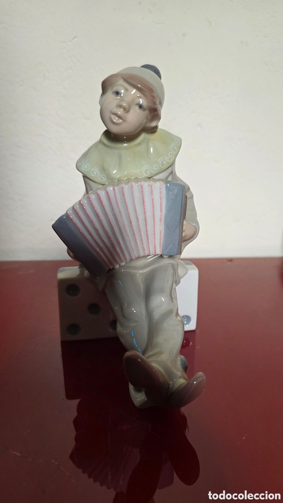 Antiques: Figura porcelana lladro payaso peirrot