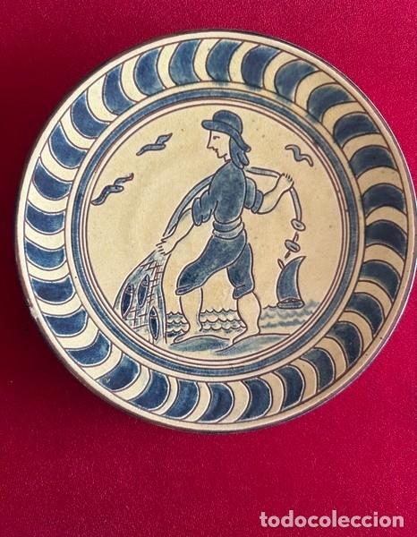 Antig&uuml;edades: PLATO DE CER&Aacute;MICA CATALANA FIRMADO BUX&Oacute; , MOTIVO DE BARCO, CER&Aacute;MICA LA BISBAL D' EMPORD&Agrave;