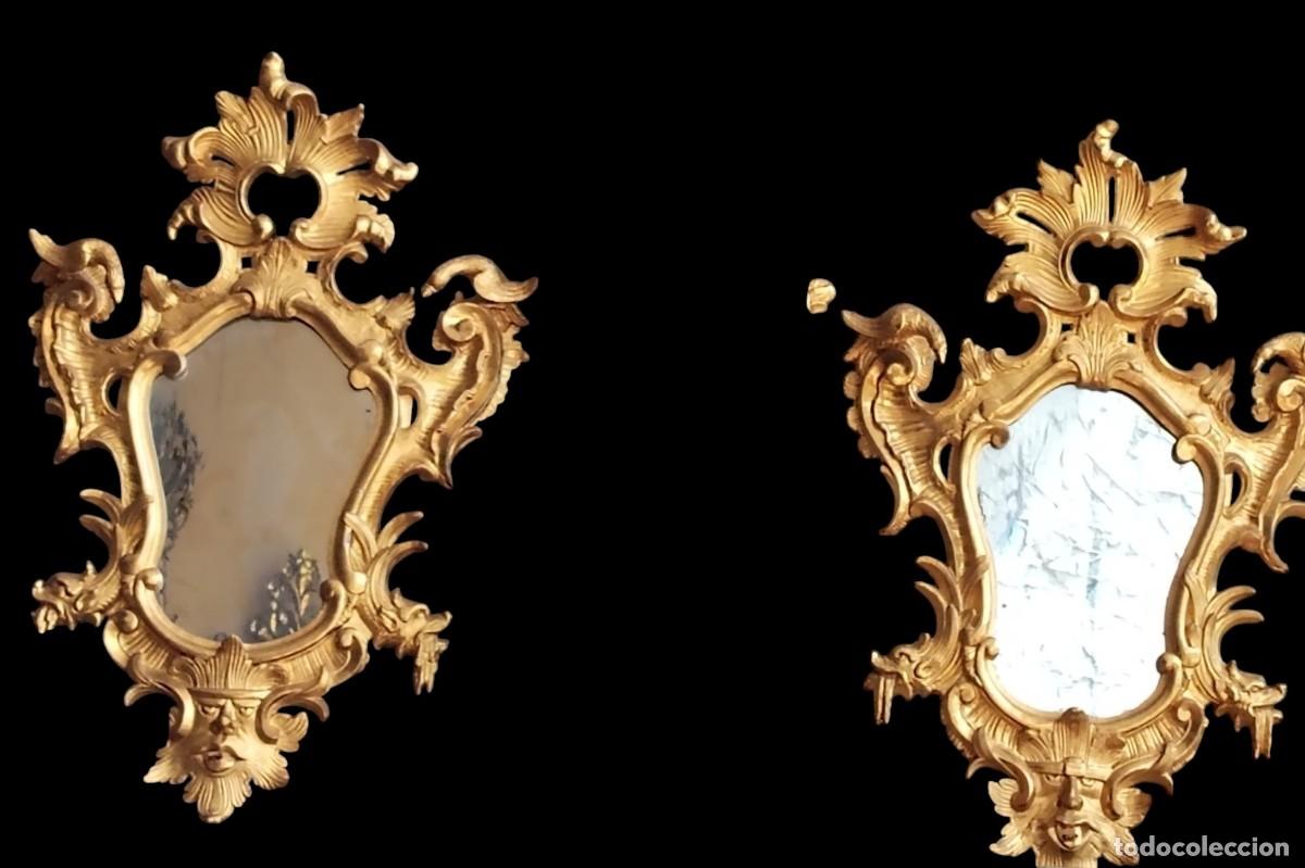 Antiques: Magn&iacute;fica pareja de cornucopias Fines S. XVIII PpS. XIX