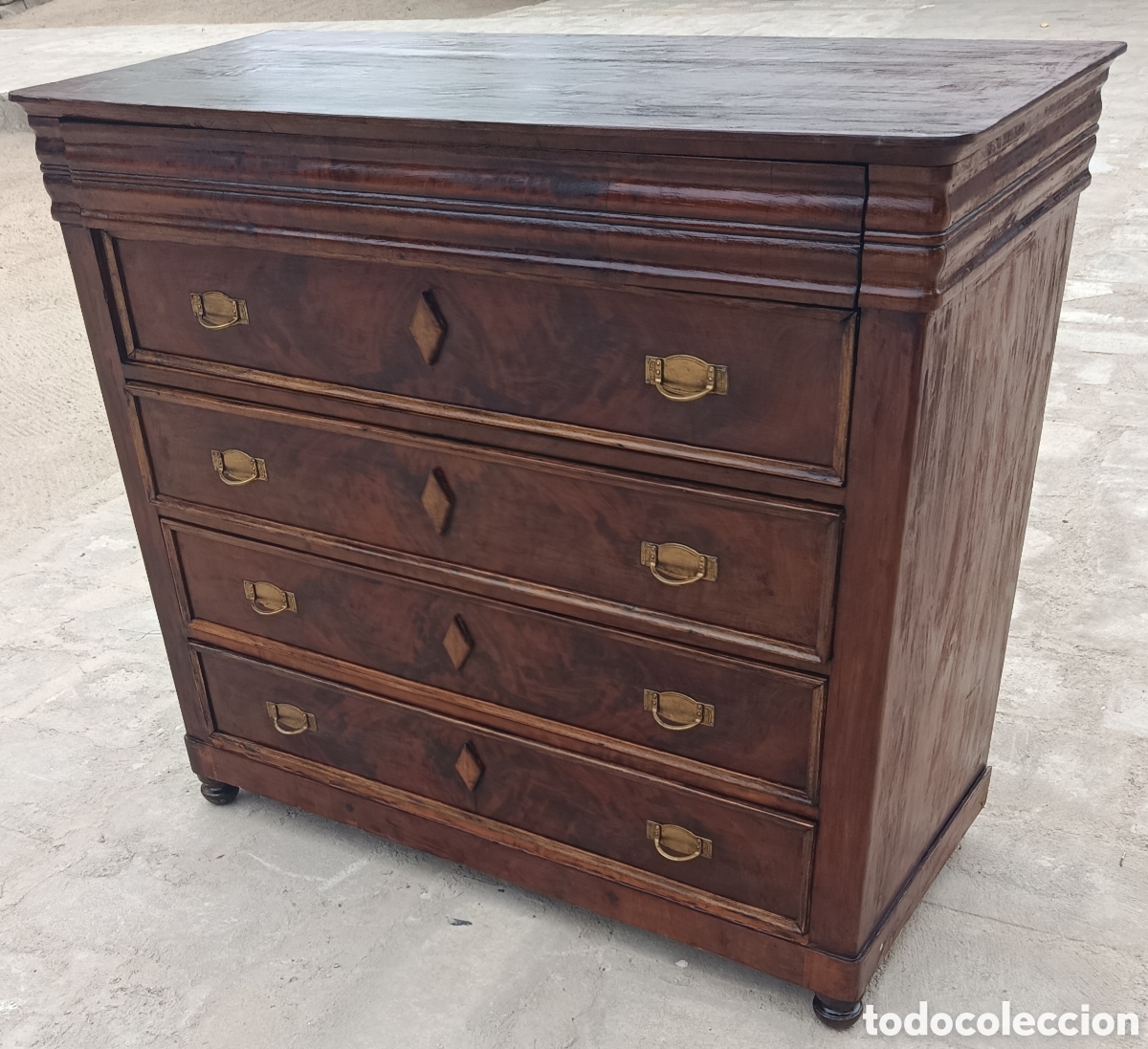 Antig&uuml;edades: C&oacute;moda antigua de madera - Foto 2