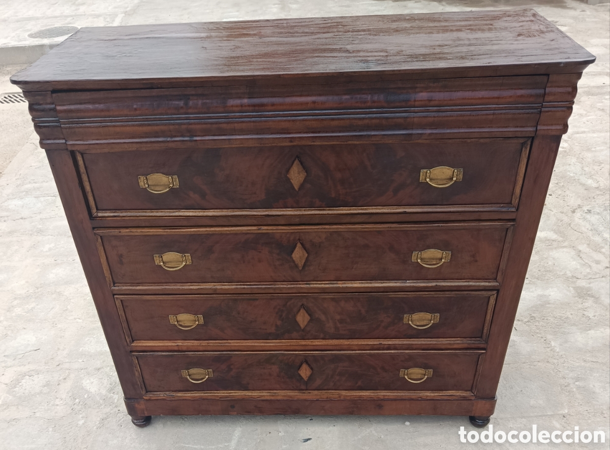 Antig&uuml;edades: C&oacute;moda antigua de madera - Foto 3