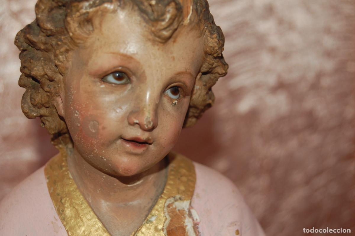 Antig&uuml;edades: ni&ntilde;o jes&uacute;s de talla para restaurar