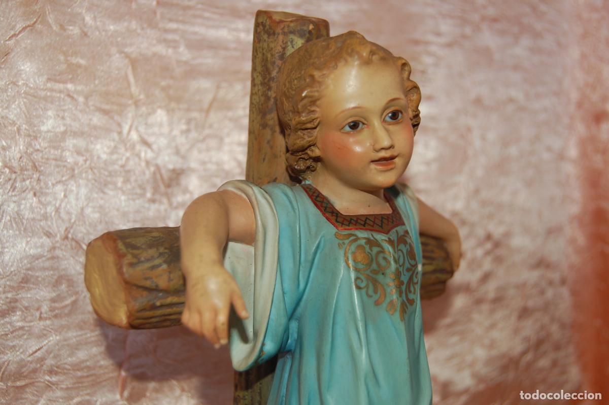 Antig&uuml;edades: ni&ntilde;o jes&uacute;s antiguo de olot - Foto 3
