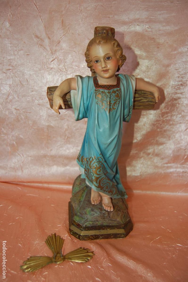 Antig&uuml;edades: ni&ntilde;o jes&uacute;s antiguo de olot - Foto 4