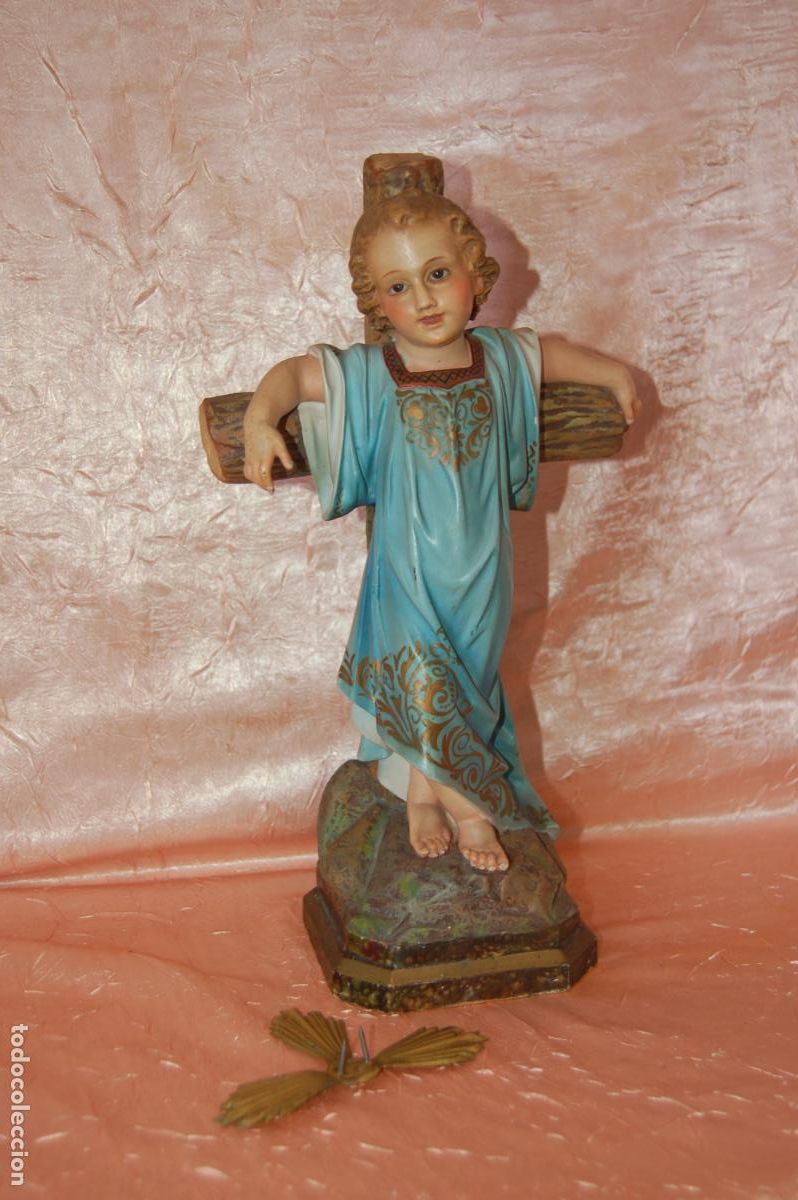 Antig&uuml;edades: ni&ntilde;o jes&uacute;s antiguo de olot - Foto 5