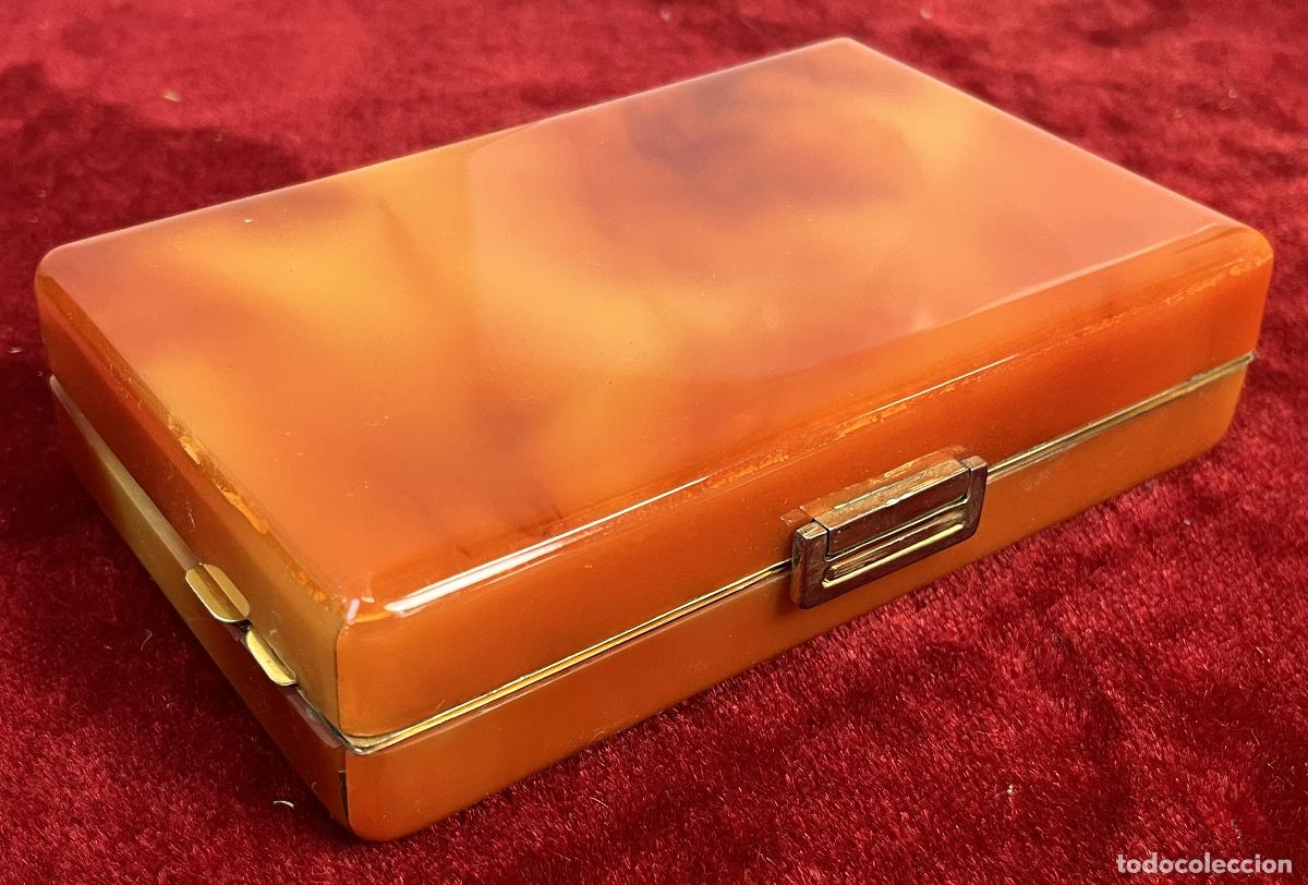 Antig&uuml;edades: CLUTCH NECESER VINTAGE. S&Iacute;MIL CAREY. METAL DORADO. ESPA&Ntilde;A. CIRCA 1950
