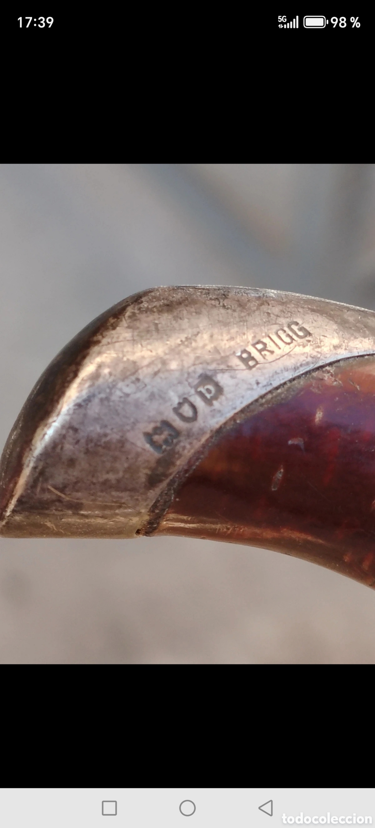 Antig&uuml;edades: Bast&oacute;n antiguo Brit&aacute;nico Brigg - Foto 4