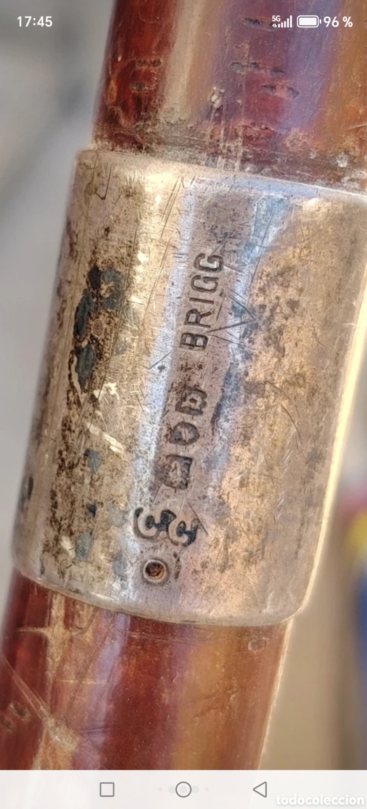 Antig&uuml;edades: Bast&oacute;n antiguo Brit&aacute;nico Brigg - Foto 14