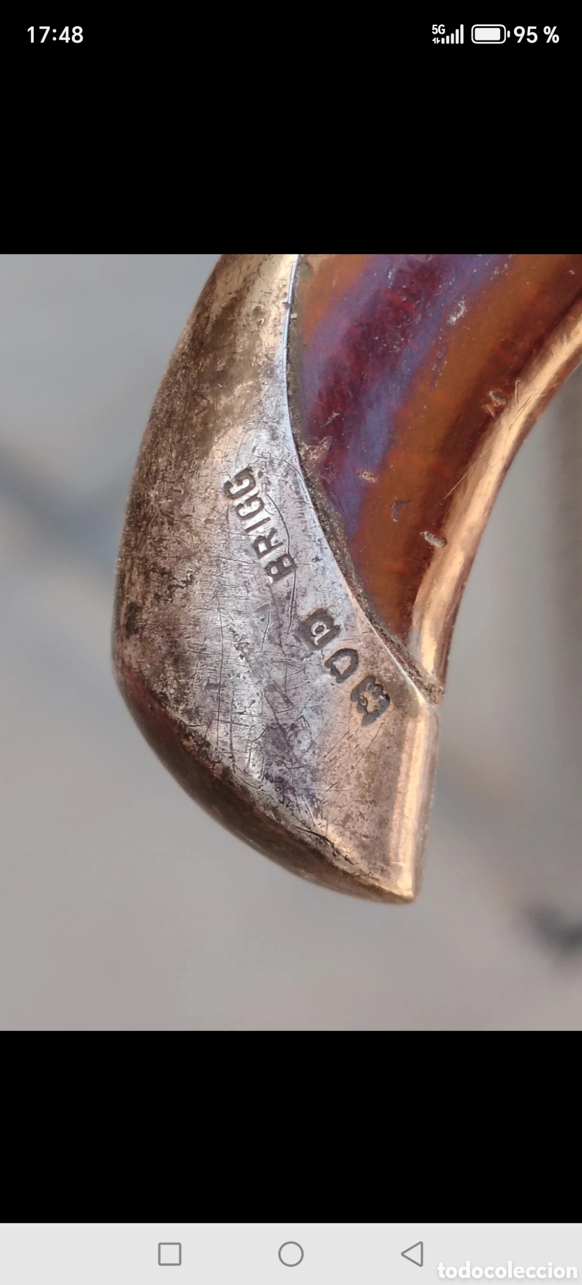 Antig&uuml;edades: Bast&oacute;n antiguo Brit&aacute;nico Brigg - Foto 16