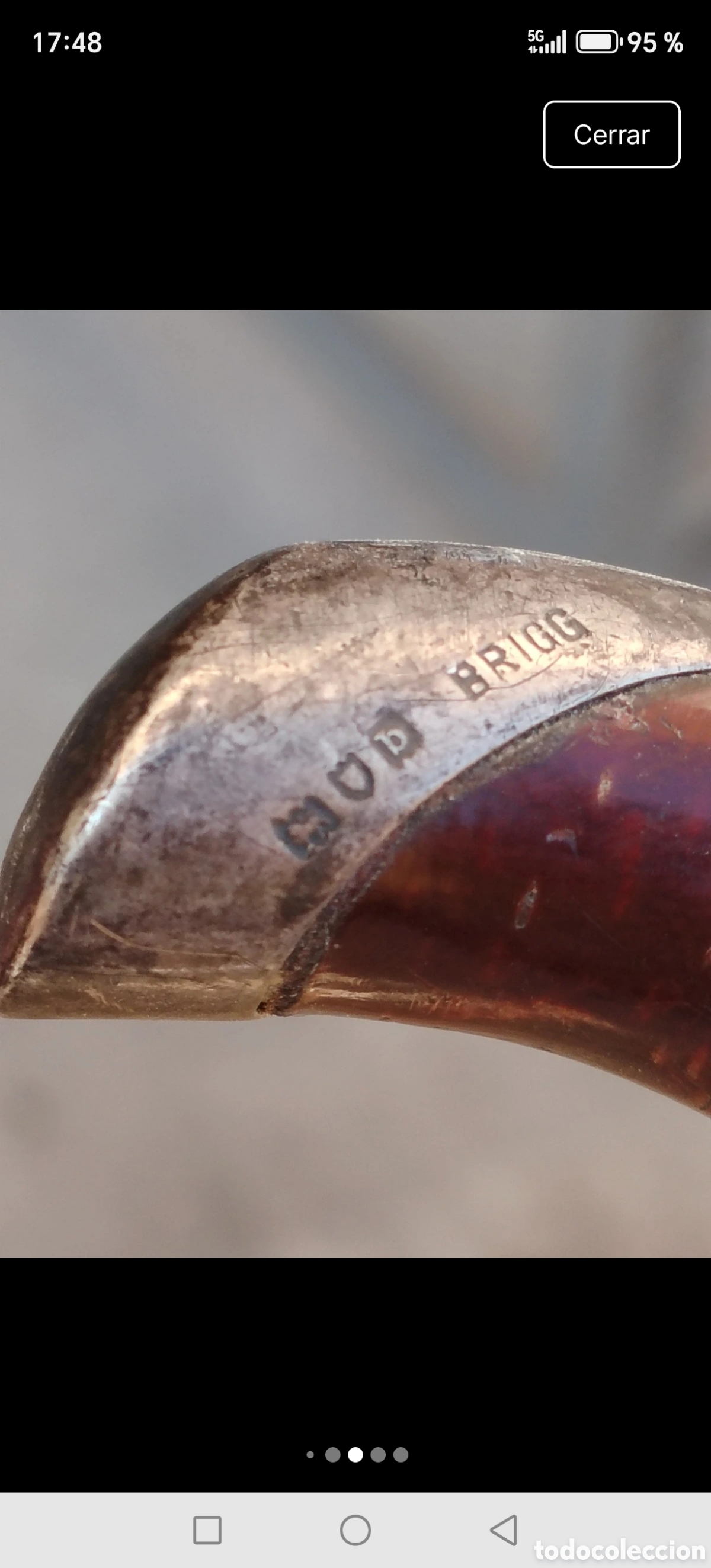 Antig&uuml;edades: Bast&oacute;n antiguo Brit&aacute;nico Brigg - Foto 17