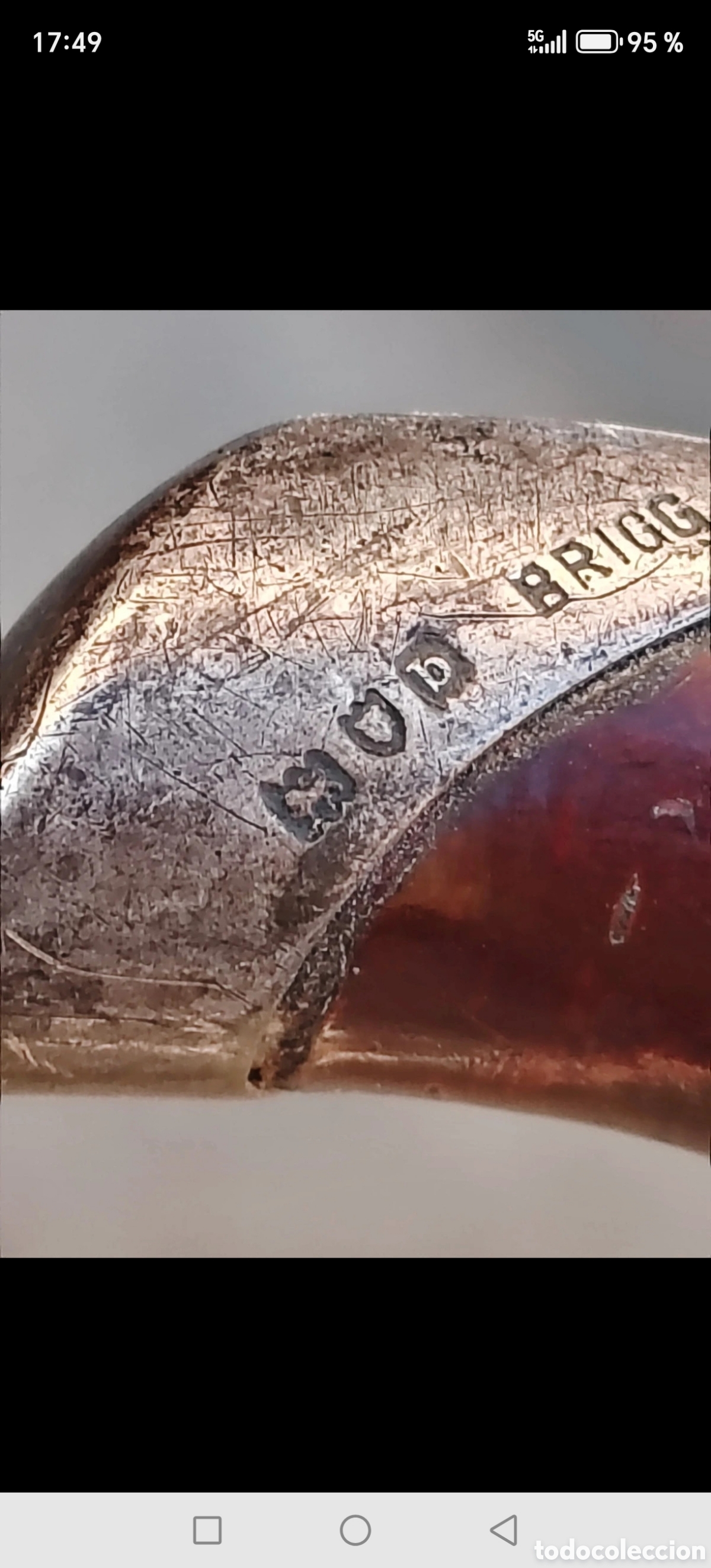 Antig&uuml;edades: Bast&oacute;n antiguo Brit&aacute;nico Brigg - Foto 18