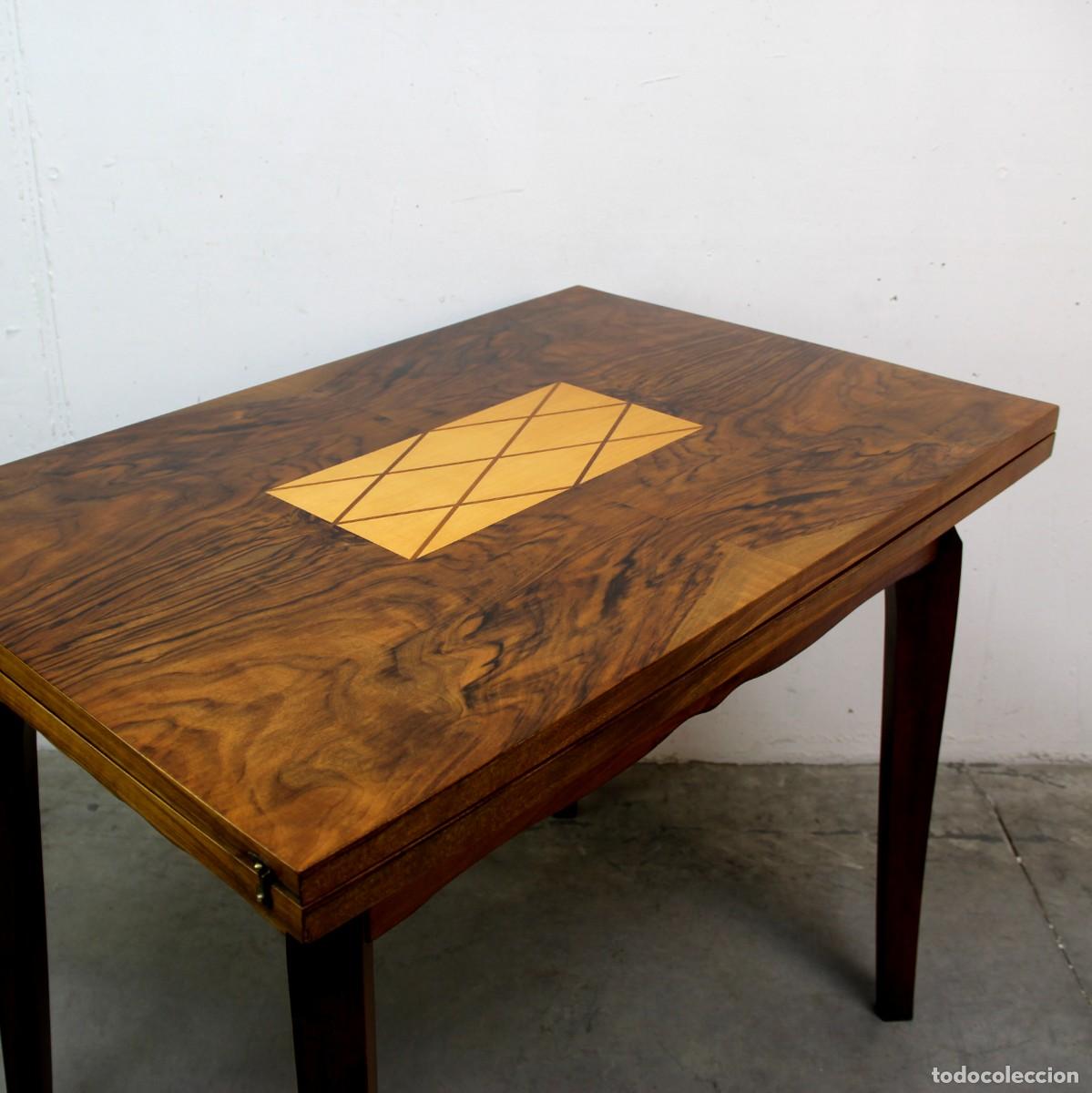 Antig&uuml;edades: Mesa Art Dec&oacute; francesa abatible - Foto 2