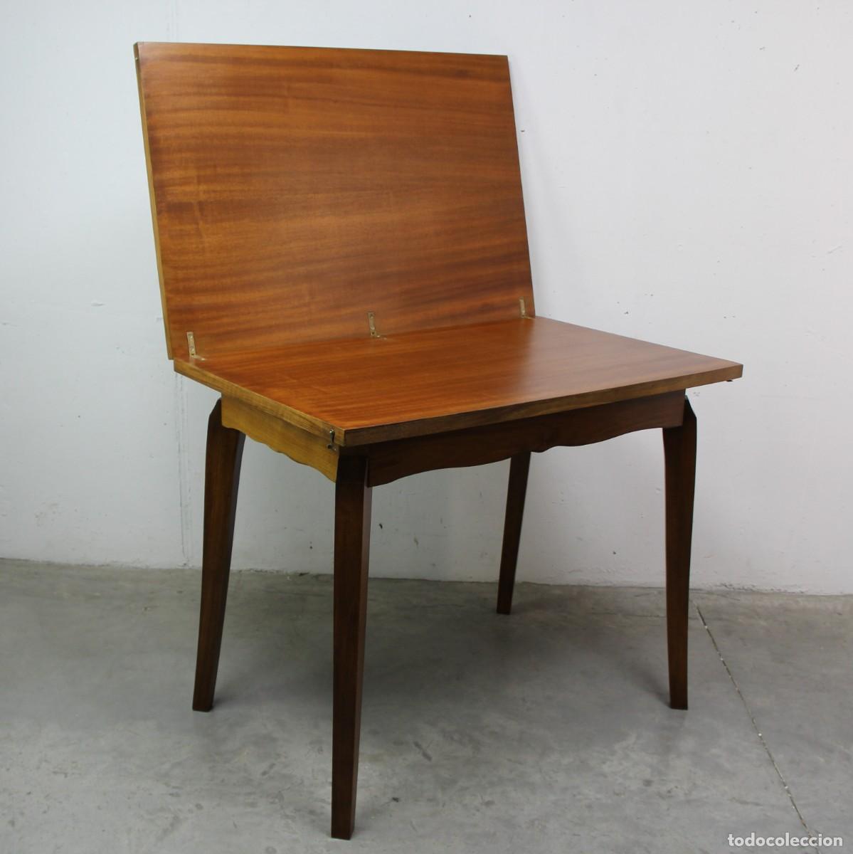 Antig&uuml;edades: Mesa Art Dec&oacute; francesa abatible - Foto 7