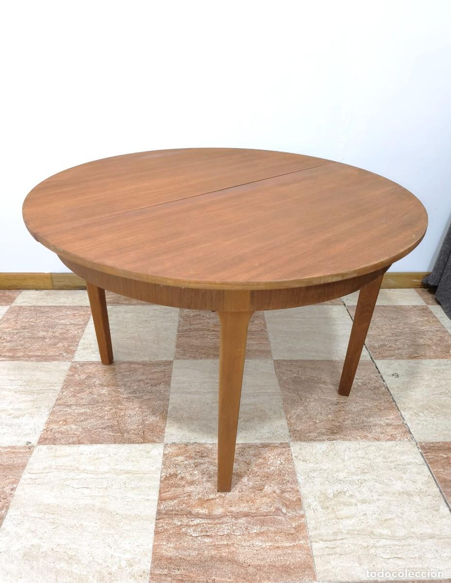 Antig&uuml;edades: MESA DE COMEDOR DANESA EXTENSIBLE - Foto 4