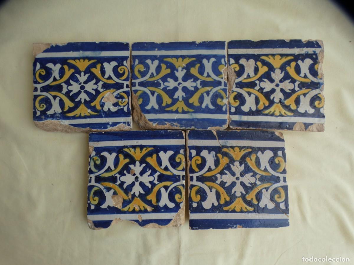 Antig&uuml;edades: Azulejo, Azulejos Espa&ntilde;ol Sevilla siglo 17/18