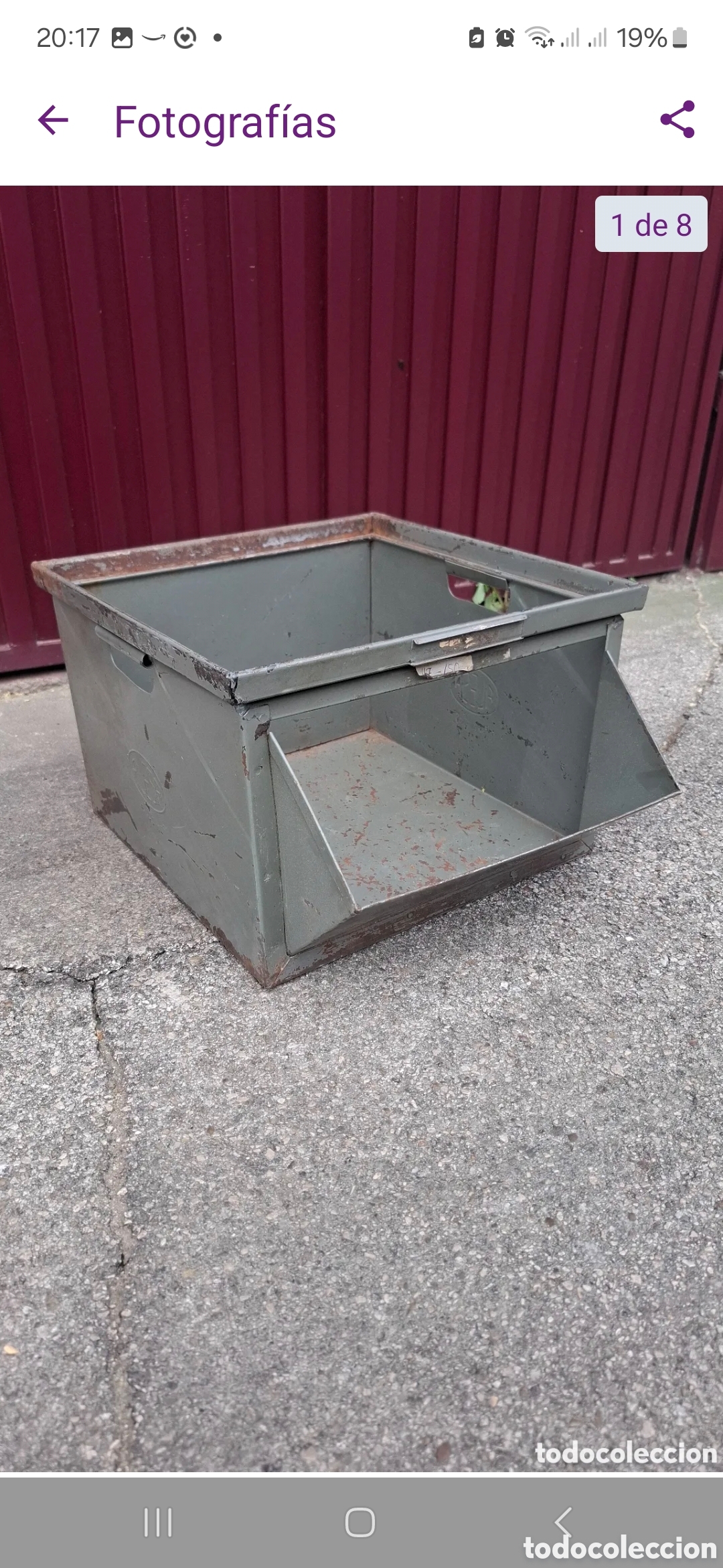 Antig&uuml;edades: 5 gavetas met&aacute;licas alesa