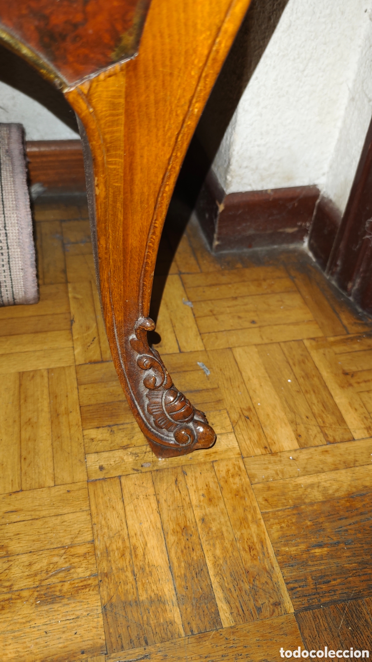 Antig&uuml;edades: C&oacute;moda Luis XV Bomb&eacute;e Madera y M&aacute;rmol - Foto 7