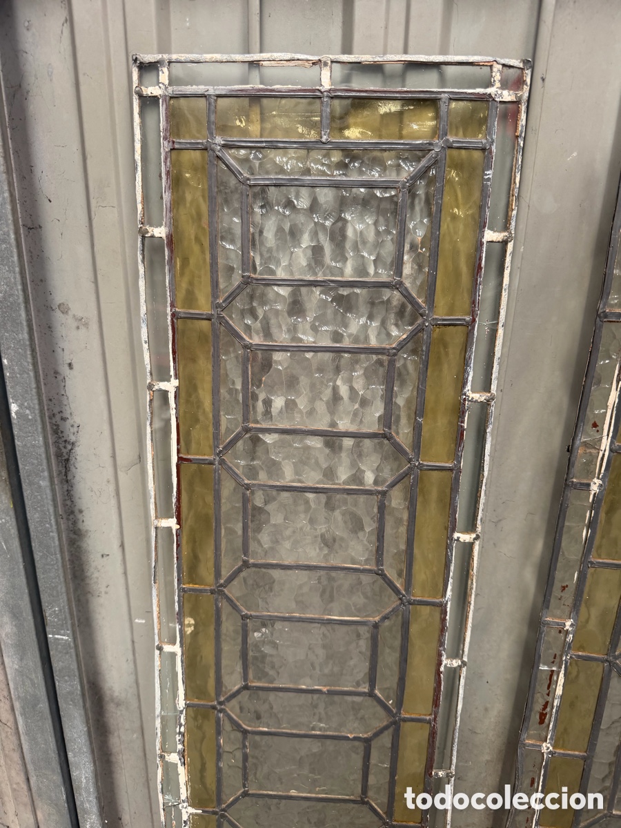 Antig&uuml;edades: 3 Vidrieras Emplomadas Antiguas - Foto 5