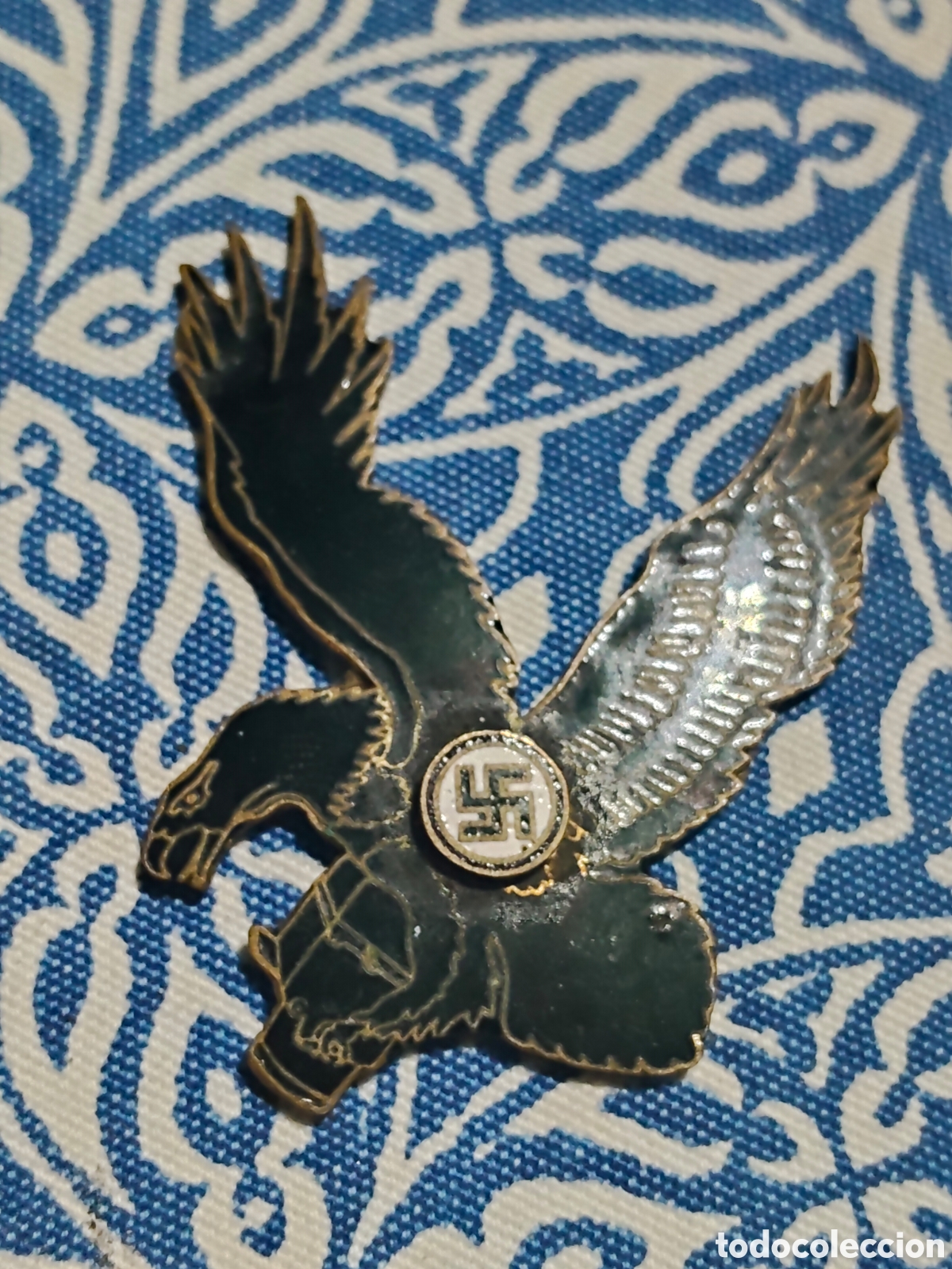 Antig&uuml;edades: Insignia representa el &aacute;guila de la Luftwaffe (fuerza a&eacute;rea alemana) de la Segunda Guerra Mundial, c