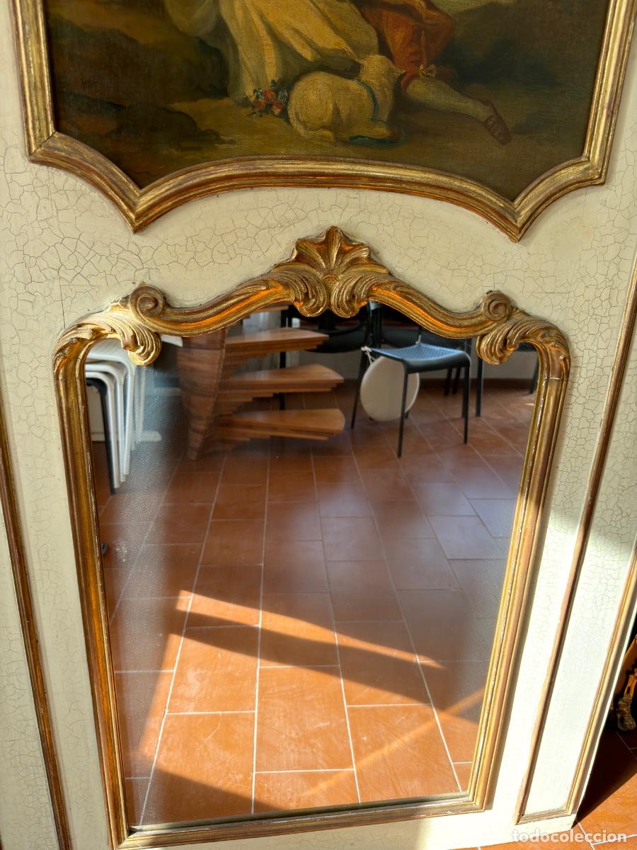 Antig&uuml;edades: Gran espejo de madera pared completa. S.XIX - Foto 10