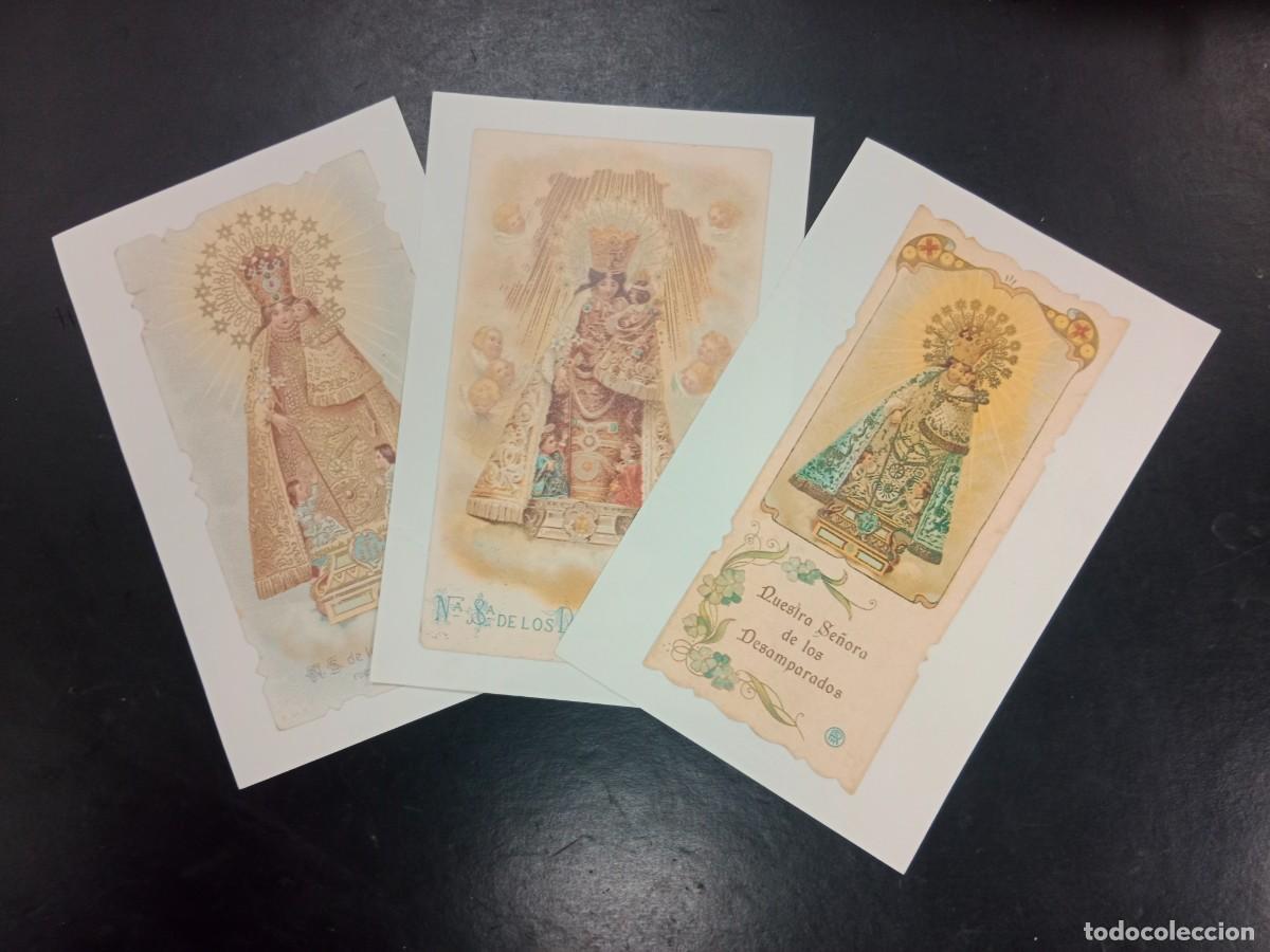 Antig&uuml;edades: LAS PROVINCIAS - 3 ESTAMPAS N.S. VIRGEN DE LOS DESAMPARADOS VALENCIA HIMNE / HIMNO DE LA CORONACION