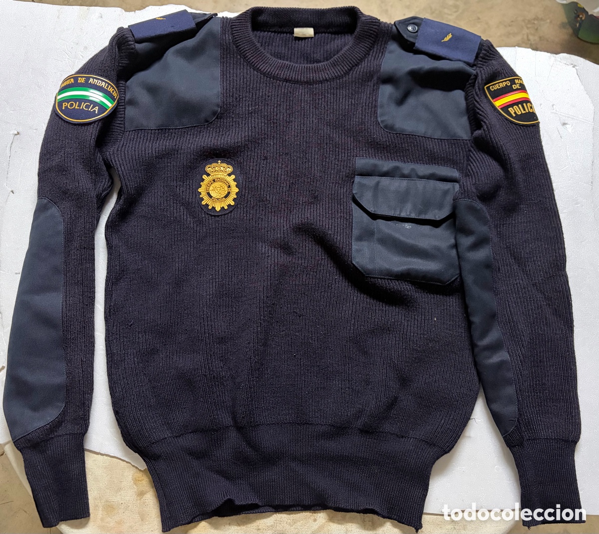 Antig&uuml;edades: JERSEY POLICIA NACIONAL UNIDAD ADSCRITA JUNTA DE ANDALUC&Iacute;A