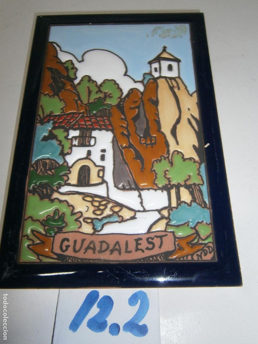 Antig&uuml;edades: ANTIGUO AZULEJO DE CERAMICA ESMALTADO - GUADALEST