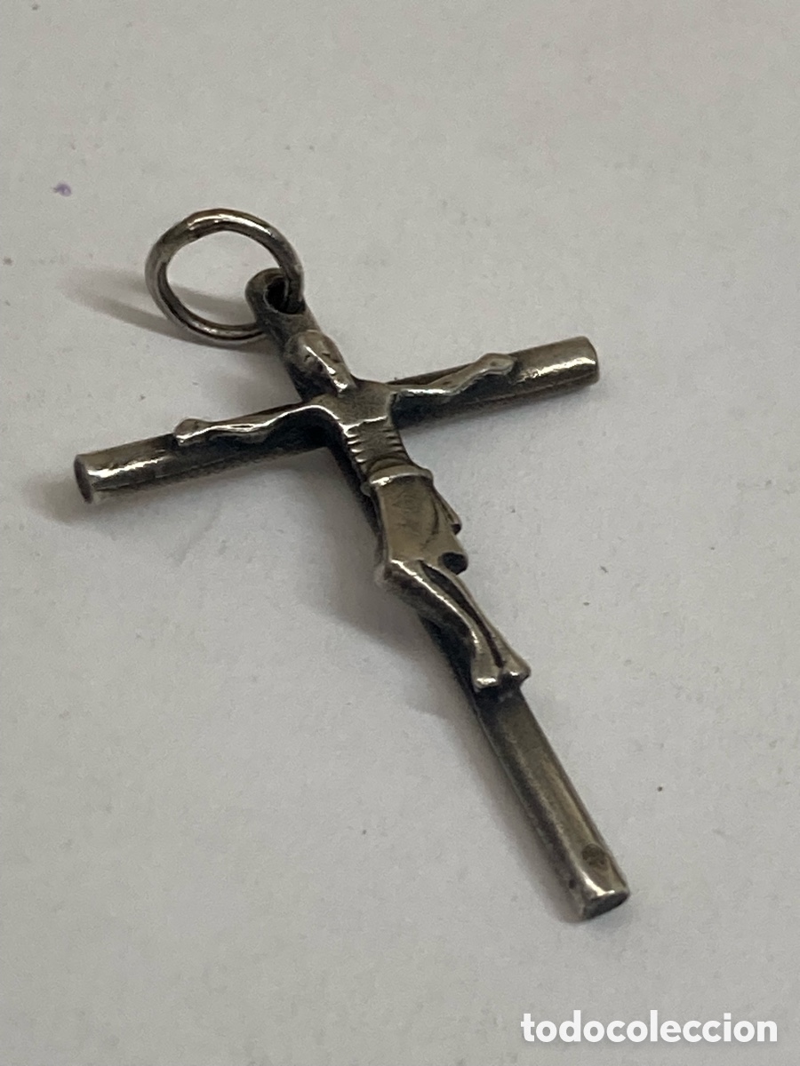 Antig&uuml;edades: Cruz de plata religiosa C572 - Foto 1
