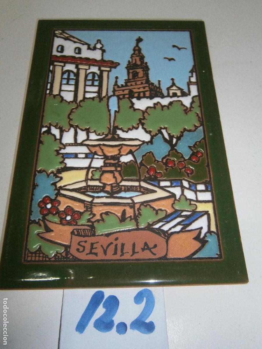 Antig&uuml;edades: ANTIGUO AZULEJO DE CERAMICA ESMALTADO - SEVILLA