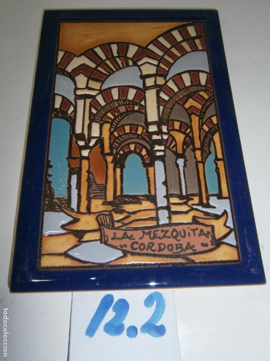 Antig&uuml;edades: ANTIGUO AZULEJO DE CERAMICA ESMALTADO - CORDOBA