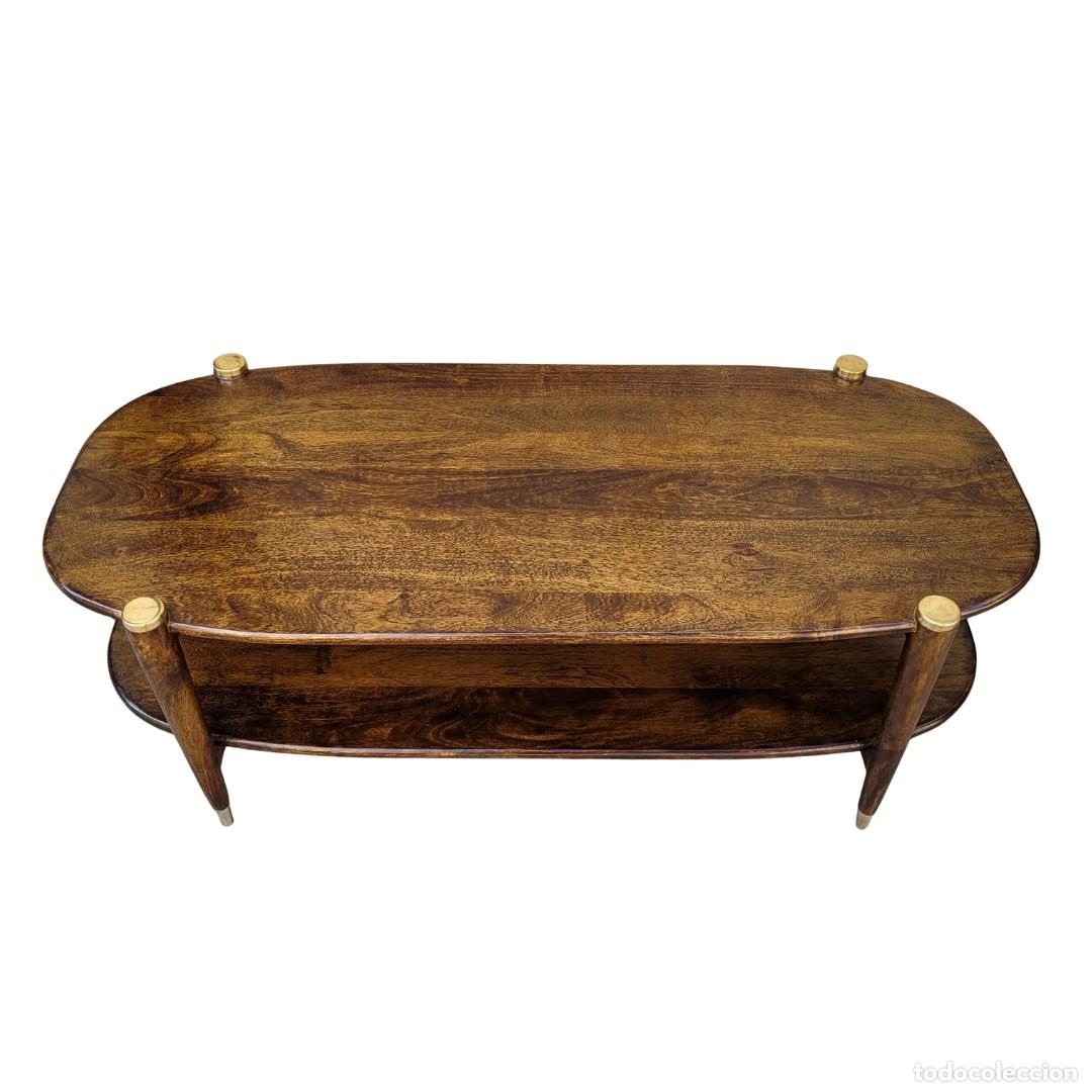 Antig&uuml;edades: Coffee table &ldquo;Elanza&rdquo;, Chehoma, Mid-century, madera de mango, 2010&rsquo;s - B&eacute;lgica