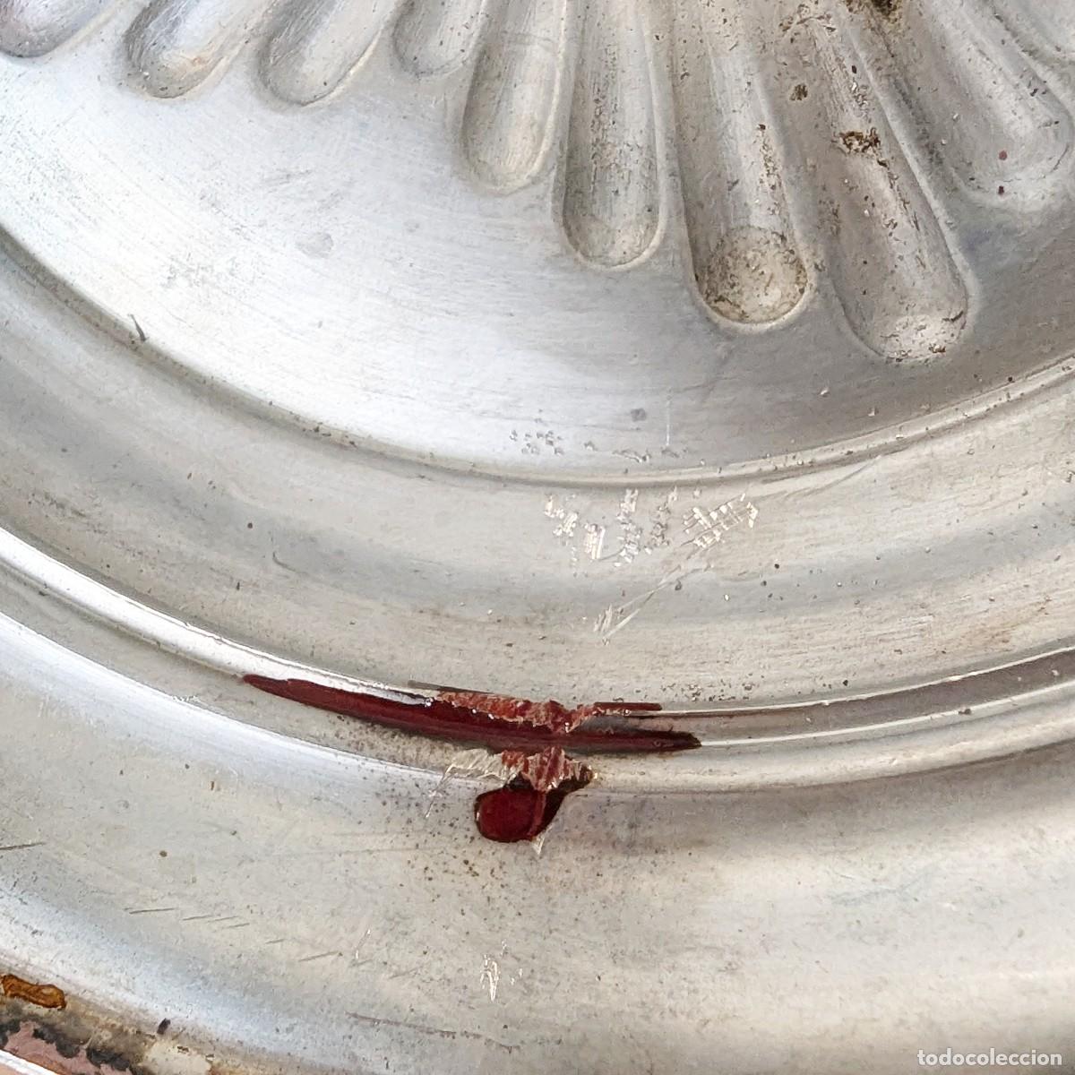 Antig&uuml;edades: Plata - Candeleros con reloj - Foto 13