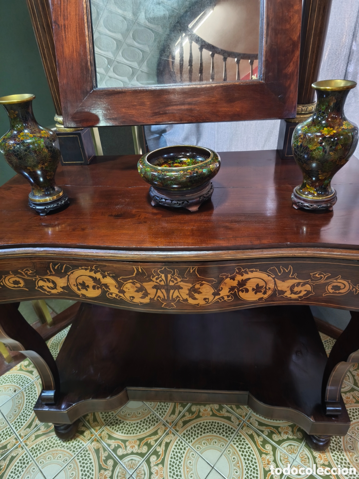 Antig&uuml;edades: Juego de cloisonne milefiori