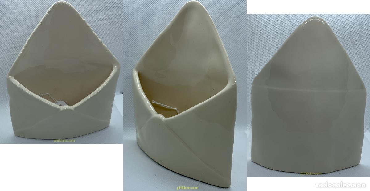 Antig&uuml;edades: SOBRE DE CERAMICA PORTA CARTAS