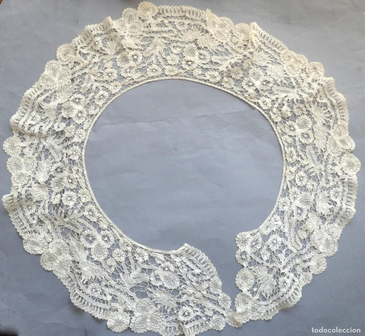 Antig&uuml;edades: GRAN CUELLO DE ENCAJE DE BRUJAS S. XIX - Foto 3