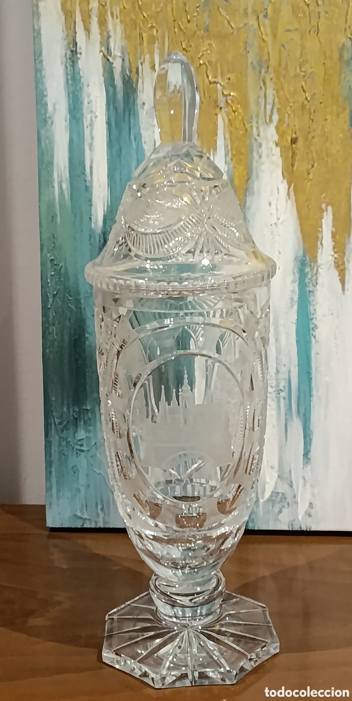 Antiquit&eacute;s: Bombonera de cristal