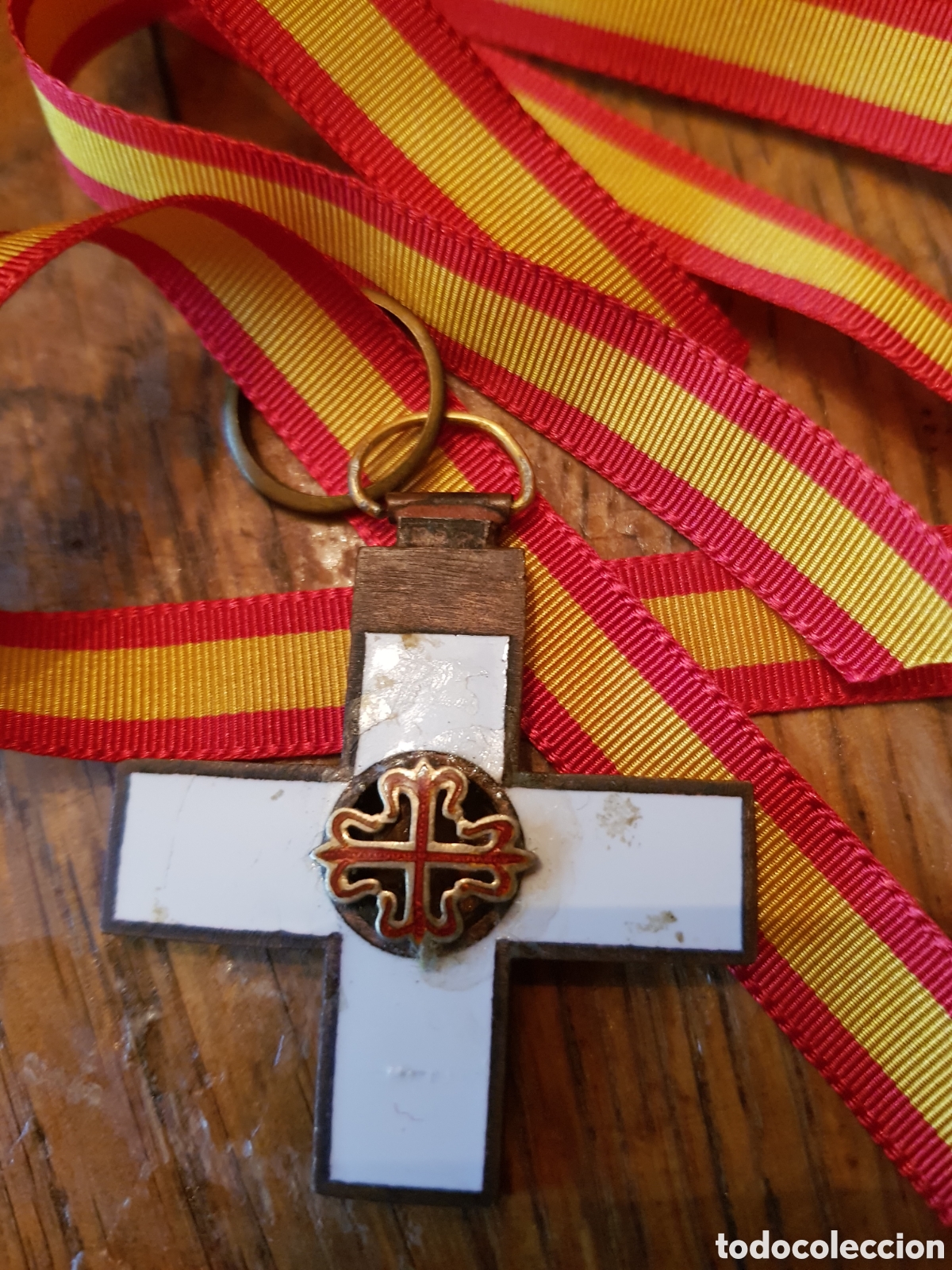 Antig&uuml;edades: ANTIGUA MEDALLA ESMALTADA DE LA ORDEN DE CALATRAVA