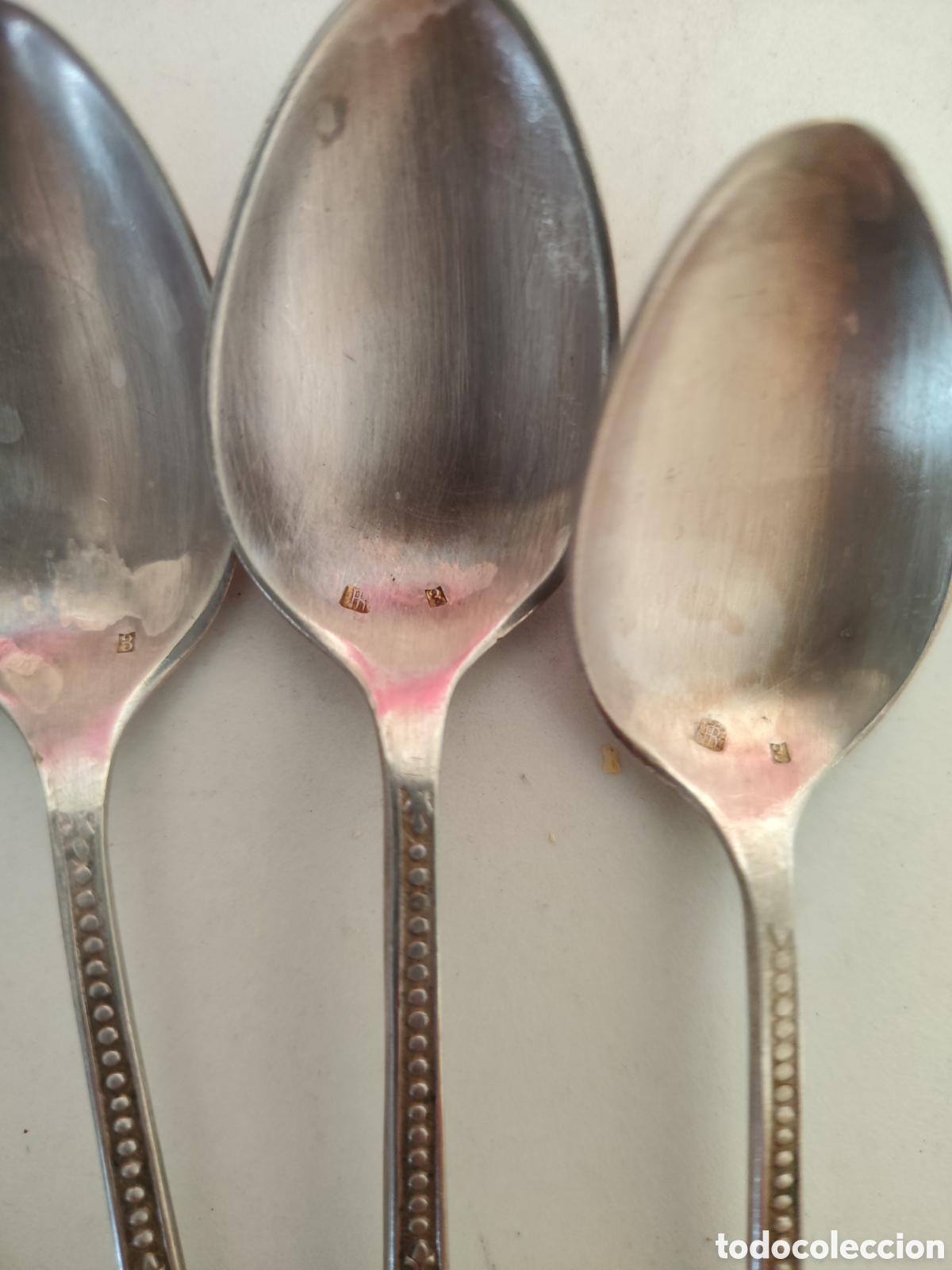 Antig&uuml;edades: Cucharillas de alpaca - Foto 2