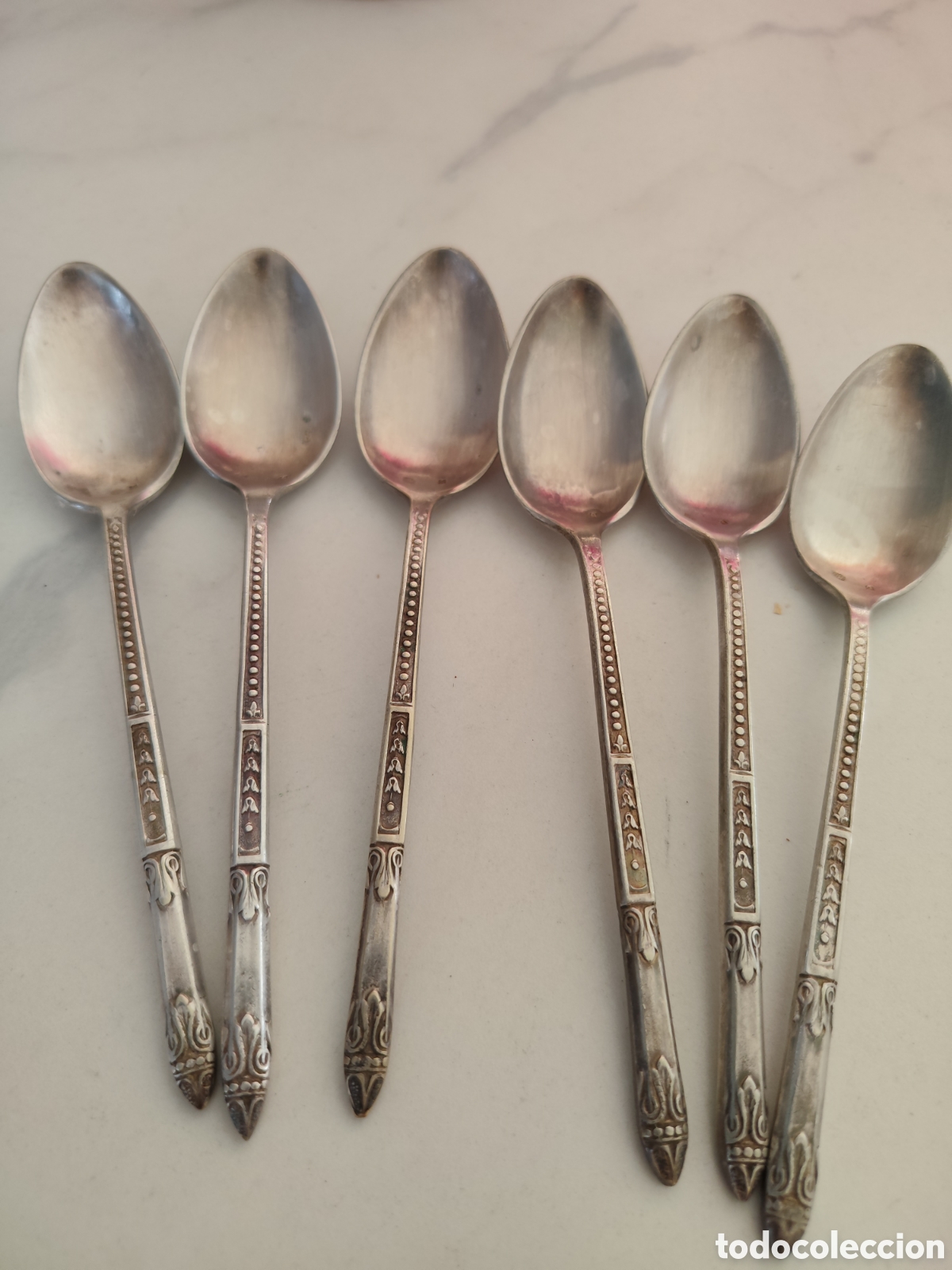 Antig&uuml;edades: Cucharillas de alpaca - Foto 1