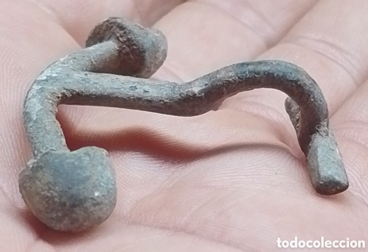 Antig&uuml;edades: F&iacute;bula pasador romano T de doble resorte - Foto 2