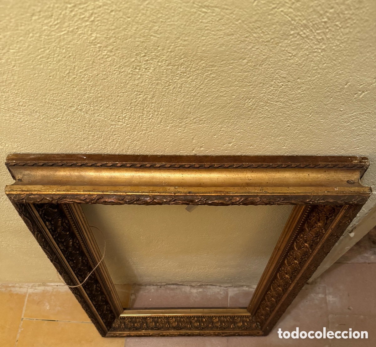 Antig&uuml;edades: Marco dorado del siglo XIX - Foto 3