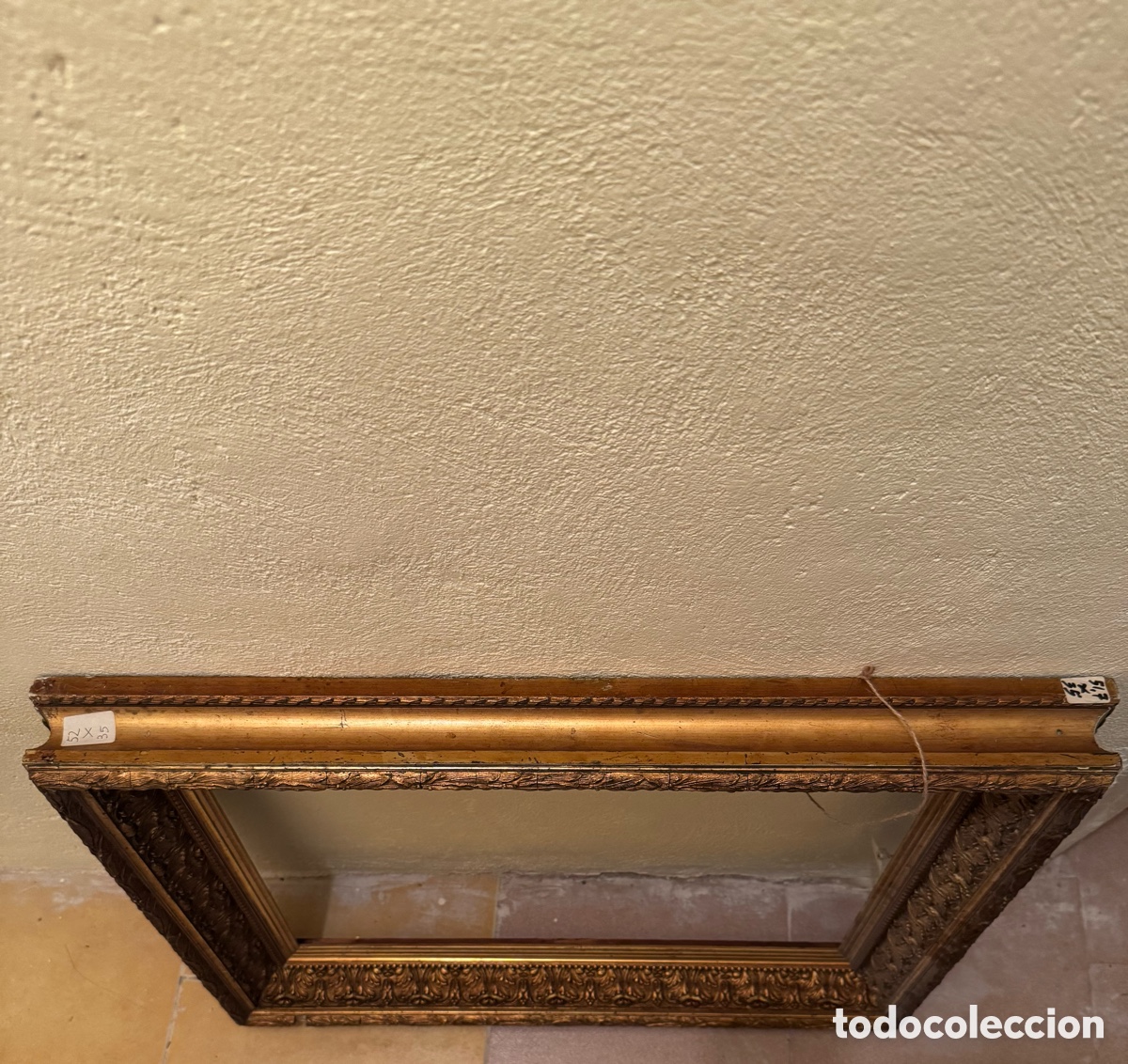 Antig&uuml;edades: Marco dorado del siglo XIX - Foto 6