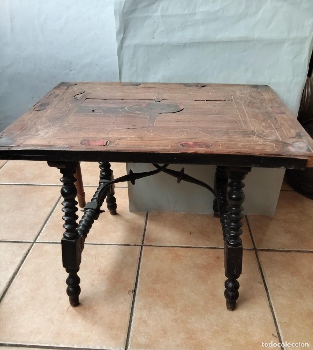Antig&uuml;edades: Arca con mesa hispano flamenca S.XVII-pp XVIII - Foto 6
