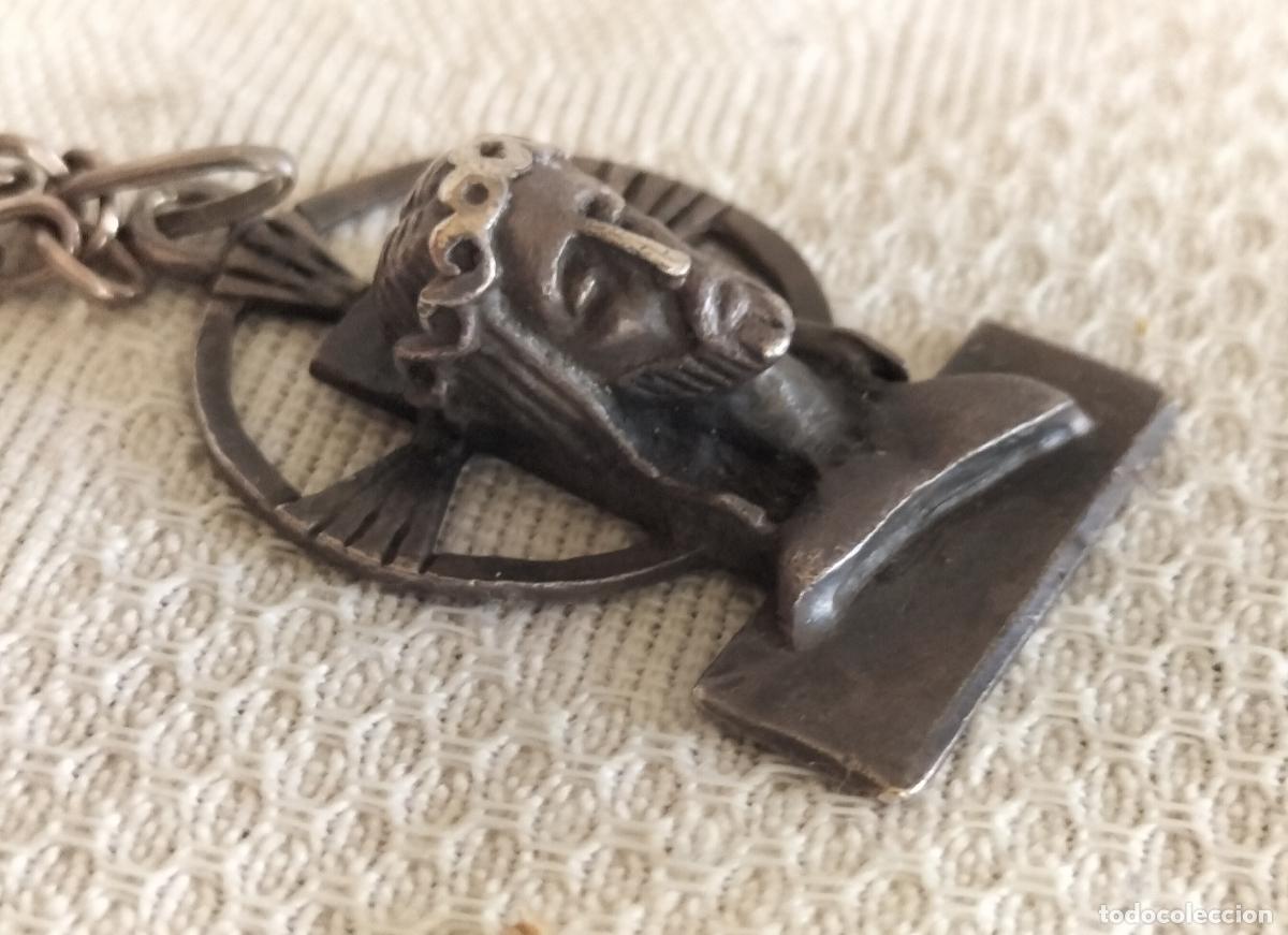 Antig&uuml;edades: BUSTO DE CRISTO CON CADENA EN PLATA DE LEY. - Foto 4