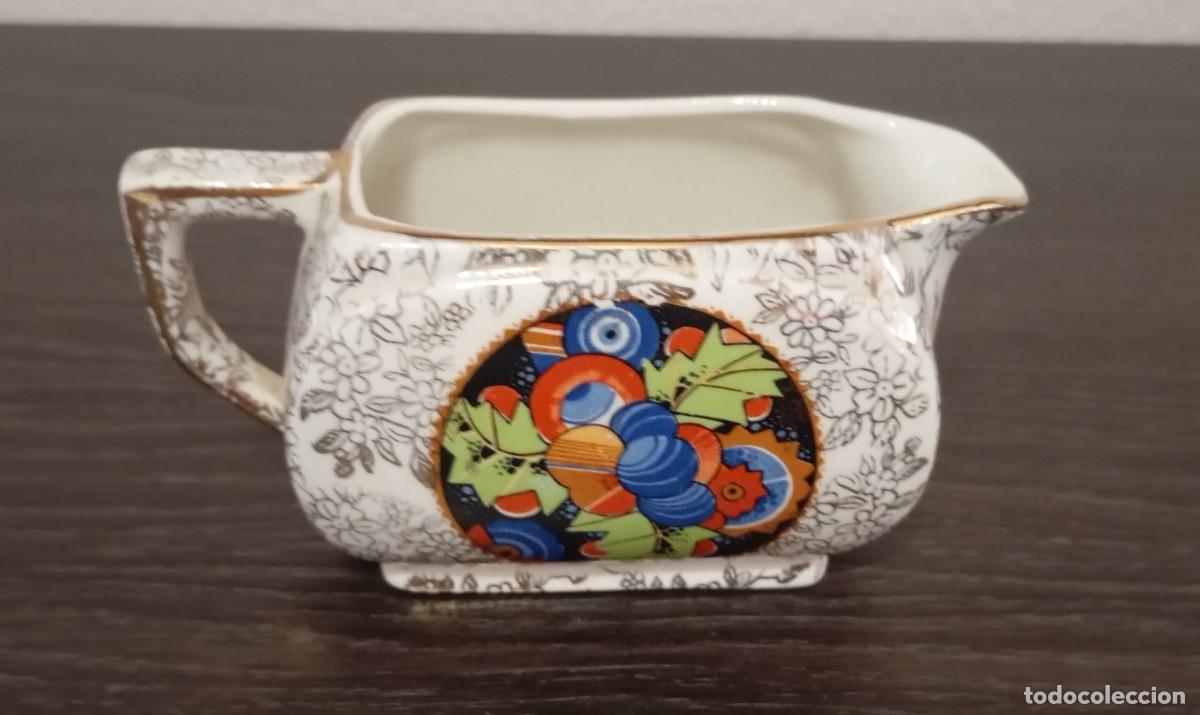 Antig&uuml;edades: HERMOSA JARRA DE LECHE DE PORCELANA ANTIGUA DE LOS A&Ntilde;OS 30,ART DECO,DE LA MARCA EMPIRE IVORY WARE