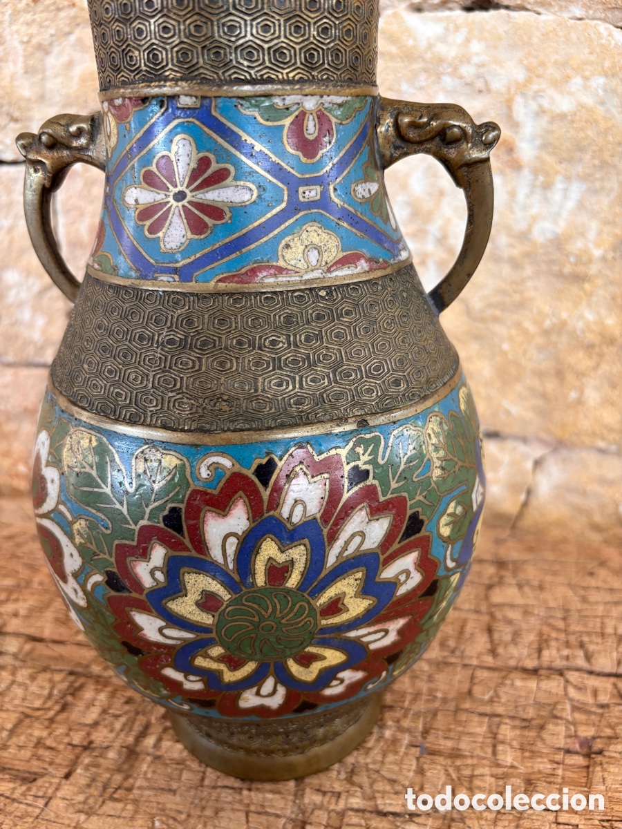 Antig&uuml;edades: Jarr&oacute;n Japon&eacute;s Meiji Cloisonn&eacute;