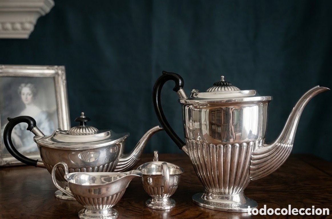 Antig&uuml;edades: Juego de caf&eacute; y t&eacute; completo E.H.P Parkin & Co