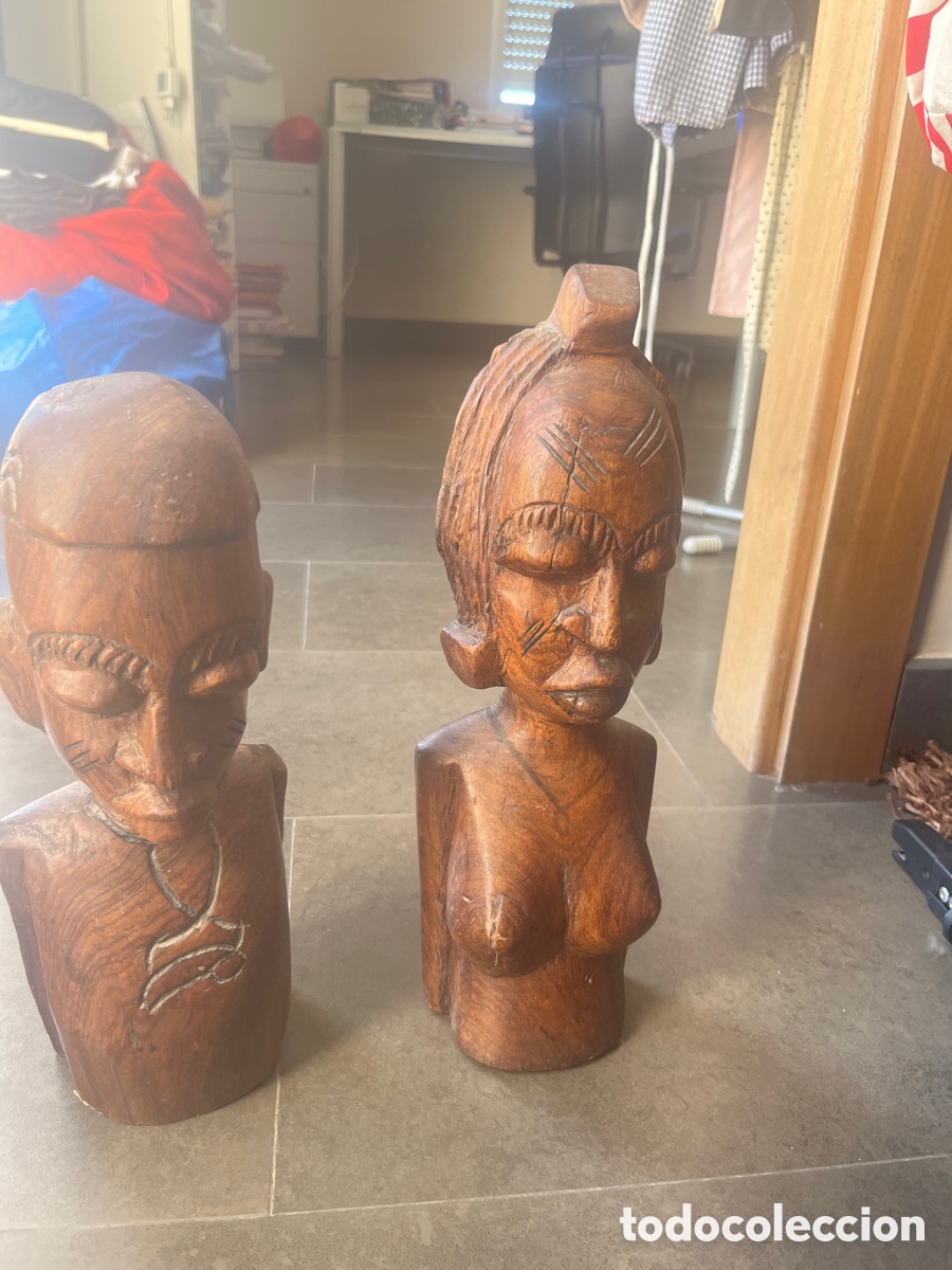 Antiguidades: Bustos decorativos africanos