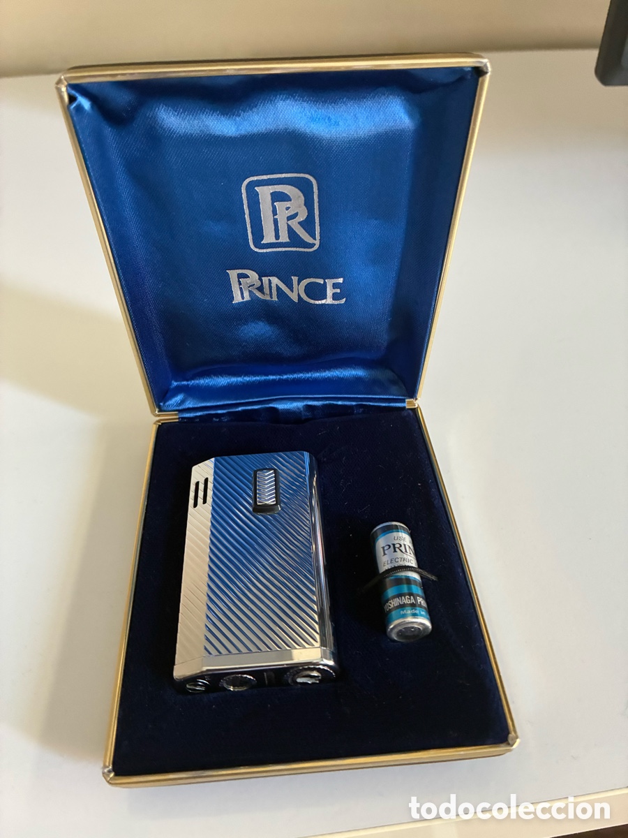 Antiques: encendedor PRINCE ELECTRIC - Con estuche y pila original -