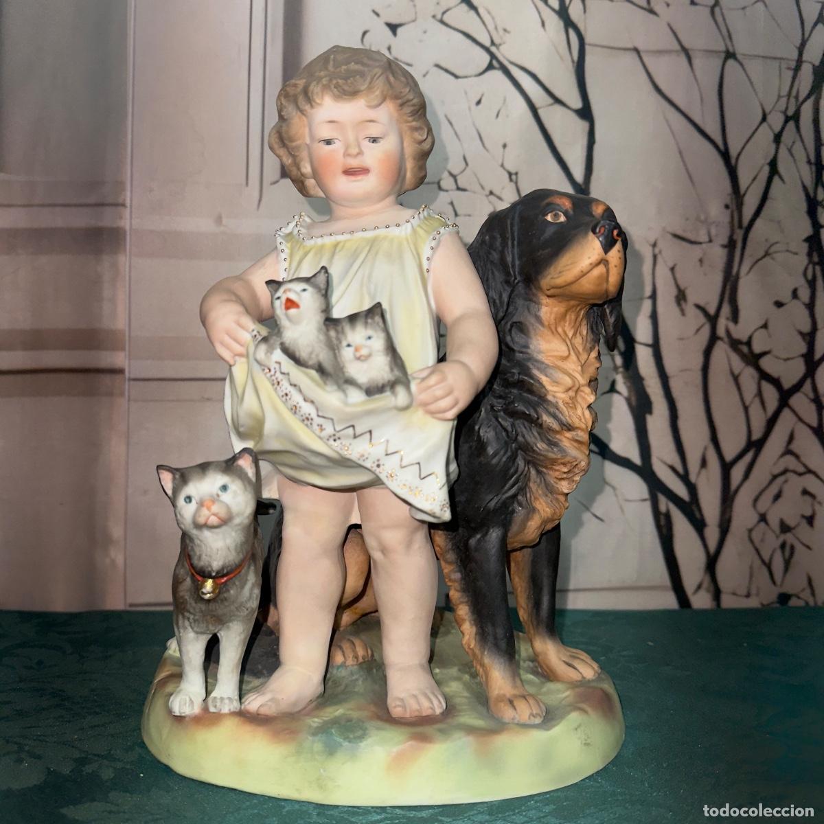 Antig&uuml;edades: Figura de Porcelana Alemana Antigua